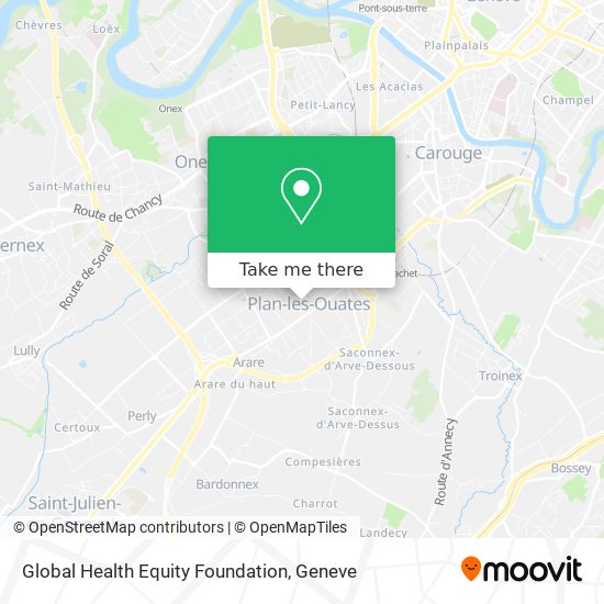 Global Health Equity Foundation map