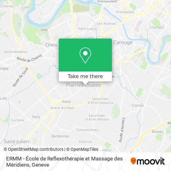 ERMM - École de Reflexothérapie et Massage des Méridiens map