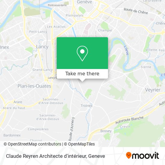 Claude Reyren Architecte d'intérieur map