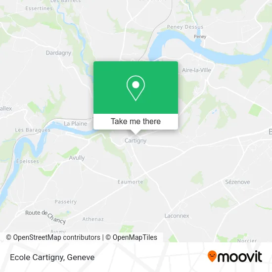Ecole Cartigny map