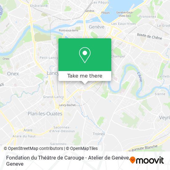 Fondation du Théâtre de Carouge - Atelier de Genève Karte