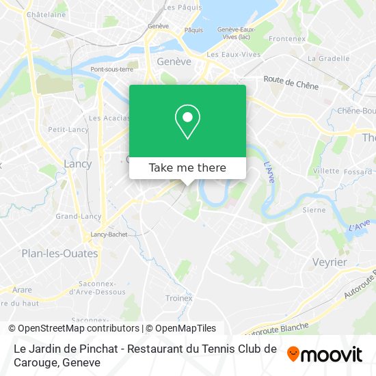 Le Jardin de Pinchat - Restaurant du Tennis Club de Carouge map