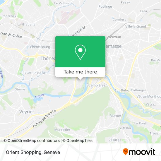 Orient Shopping map