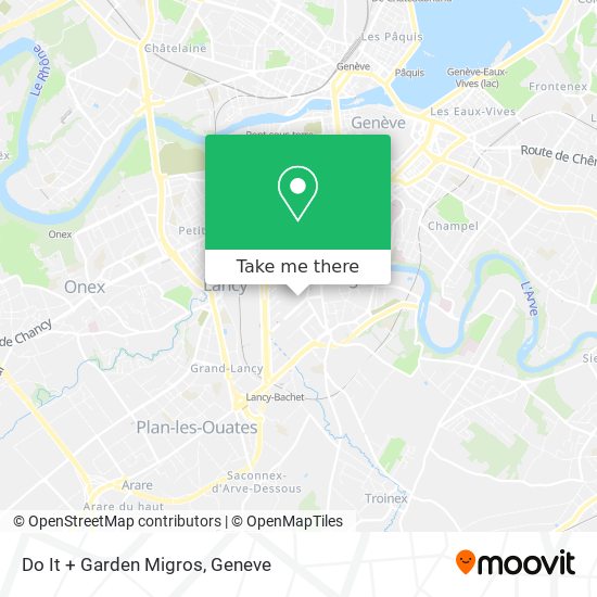 Do It + Garden Migros map
