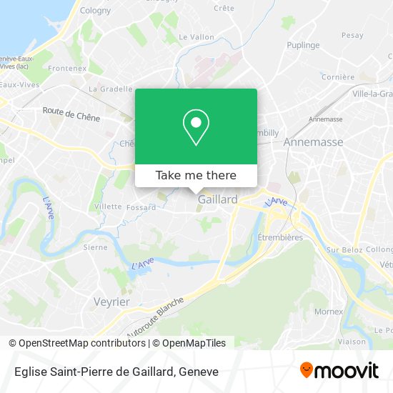 Eglise Saint-Pierre de Gaillard map