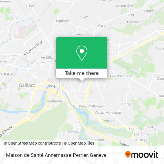 Maison de Santé Annemasse-Perrier map