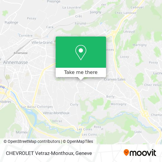 CHEVROLET Vetraz-Monthoux map