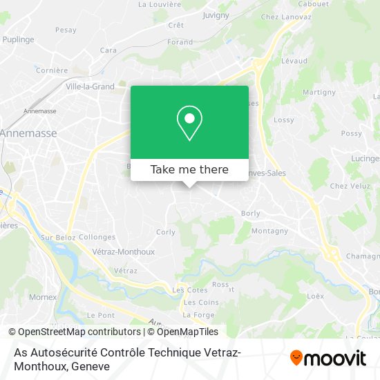 As Autosécurité Contrôle Technique Vetraz-Monthoux map