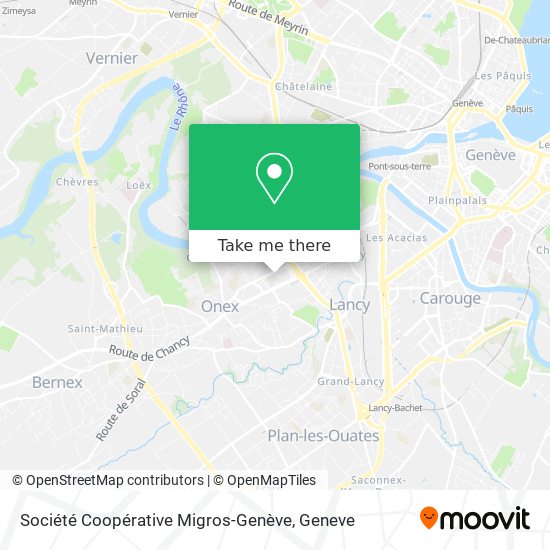 Société Coopérative Migros-Genève Karte