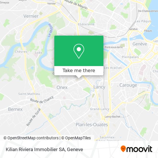 Kilian Riviera Immobilier SA map