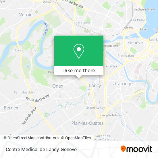 Centre Médical de Lancy map