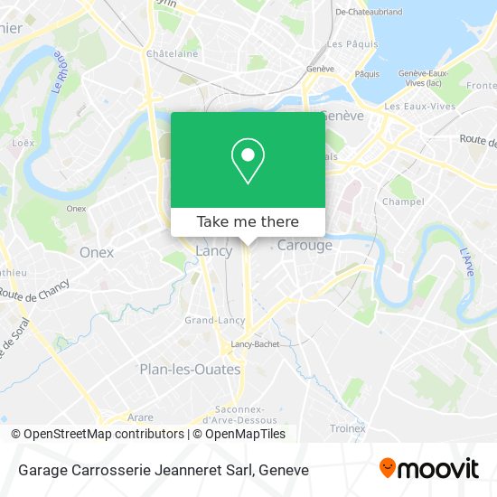 Garage Carrosserie Jeanneret Sarl map