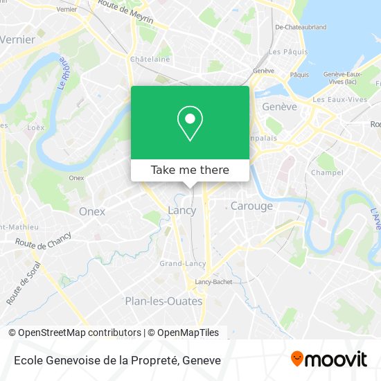 Ecole Genevoise de la Propreté map