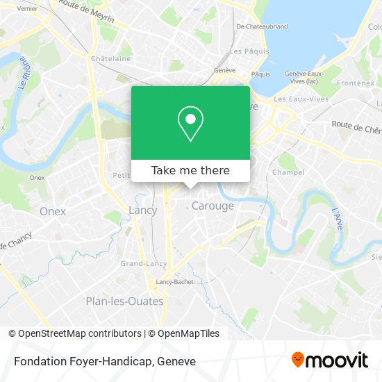 Fondation Foyer-Handicap map