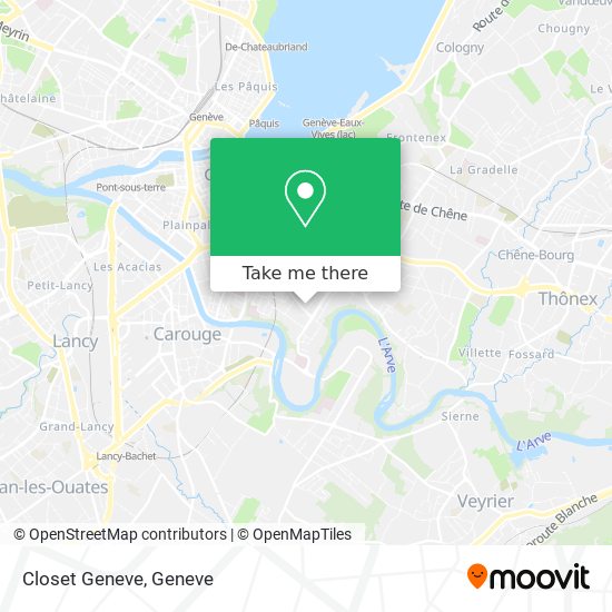Closet Geneve map