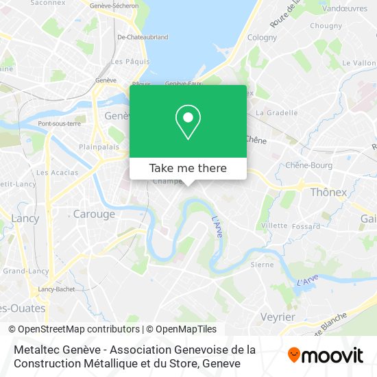 Metaltec Genève - Association Genevoise de la Construction Métallique et du Store map