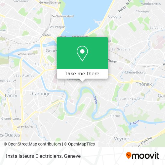 Installateurs Electriciens map