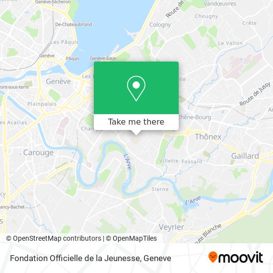 Fondation Officielle de la Jeunesse map