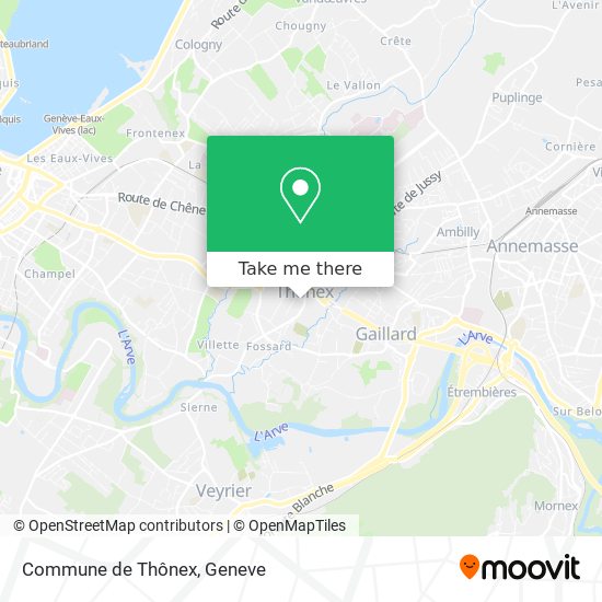 Commune de Thônex map