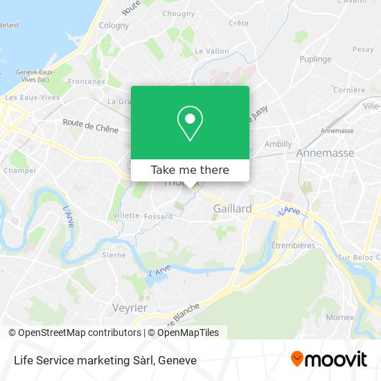 Life Service marketing Sàrl map