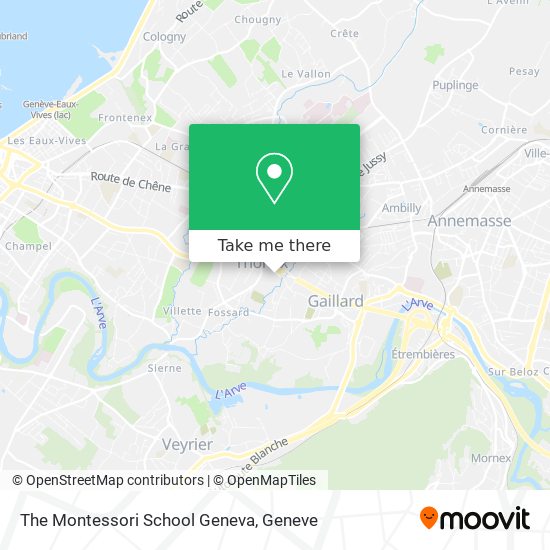 The Montessori School Geneva map