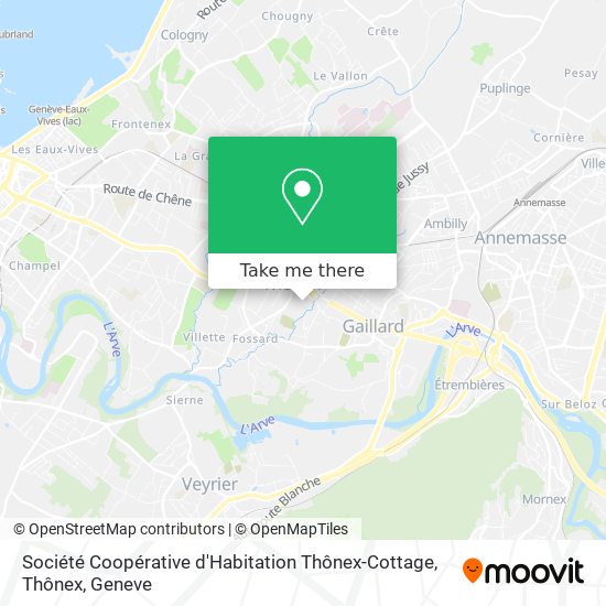 Société Coopérative d'Habitation Thônex-Cottage, Thônex map