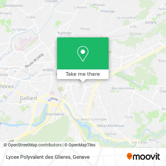 Lycee Polyvalent des Glieres map