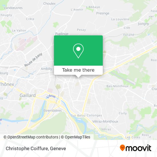 Christophe Coiffure map