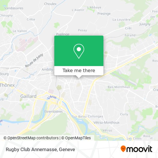 Rugby Club Annemasse map