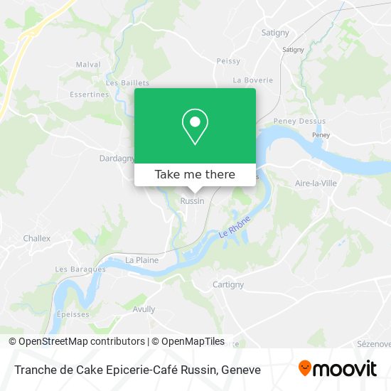 Tranche de Cake Epicerie-Café Russin map