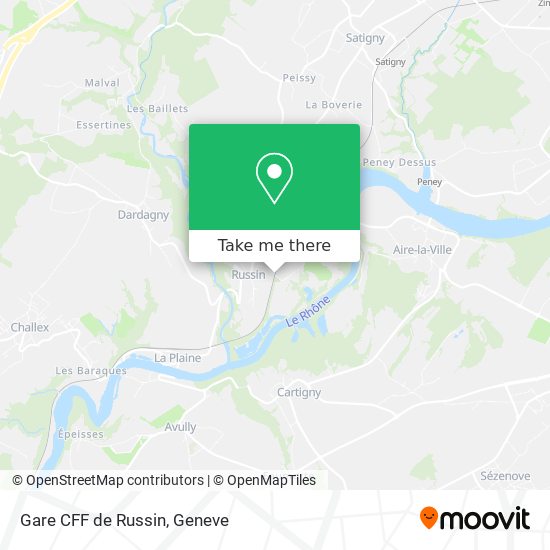 Gare CFF de Russin map
