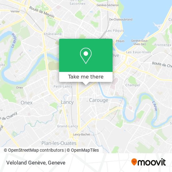 Veloland Genève map