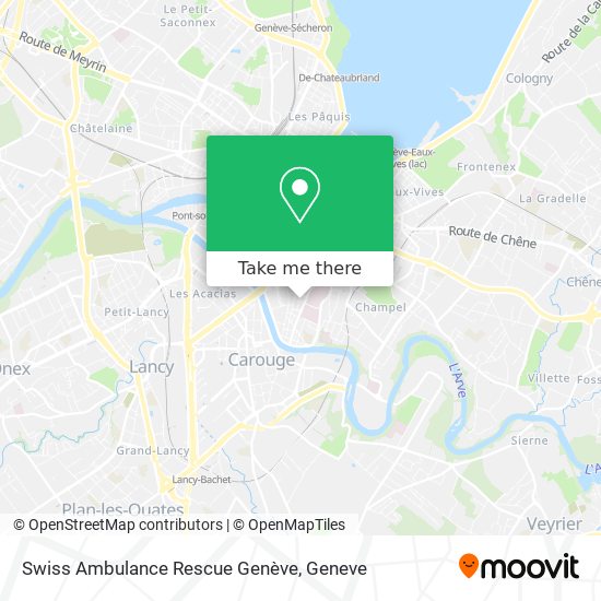 Swiss Ambulance Rescue Genève map