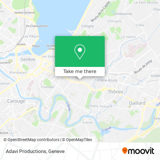 Adavi Productions map