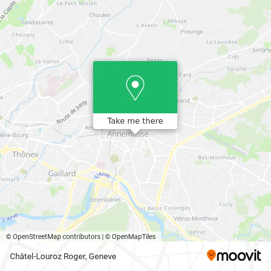 Châtel-Louroz Roger map