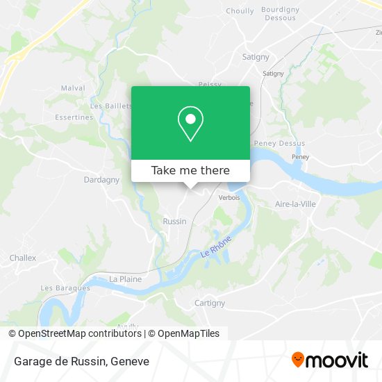 Garage de Russin map