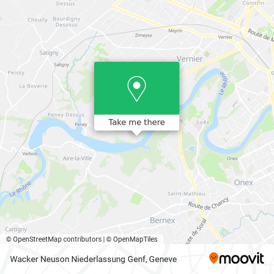 Wacker Neuson Niederlassung Genf map