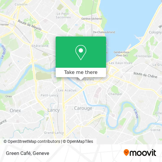 Green Café map
