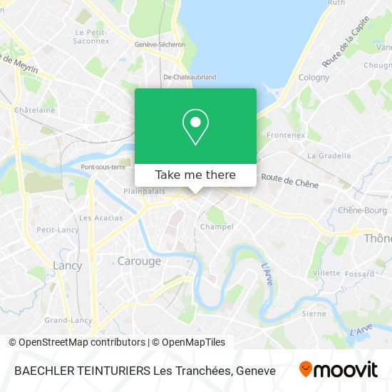 BAECHLER TEINTURIERS Les Tranchées map