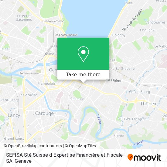 SEFISA Sté Suisse d Expertise Financière et Fiscale SA map