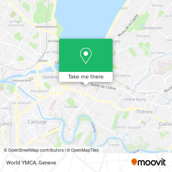 World YMCA Karte