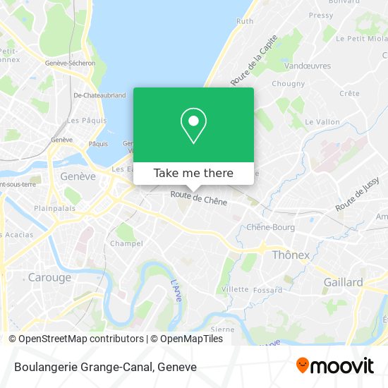 Boulangerie Grange-Canal map