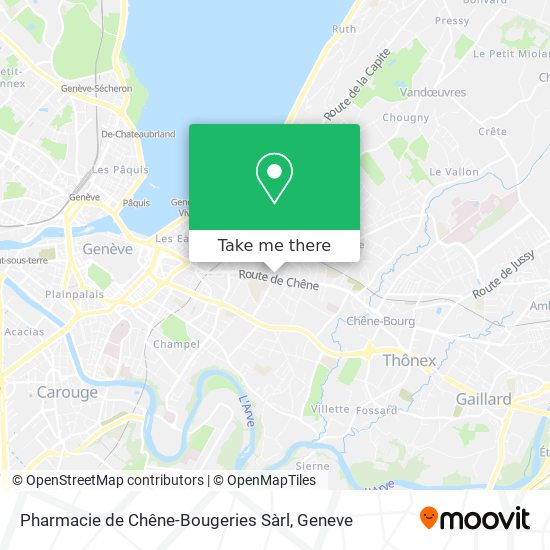Pharmacie de Chêne-Bougeries Sàrl Karte