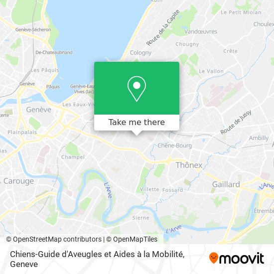 Chiens-Guide d'Aveugles et Aides à la Mobilité map