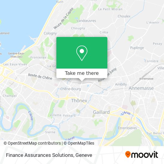 Finance Assurances Solutions map