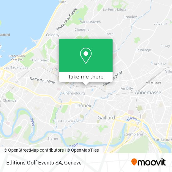 Editions Golf Events SA map