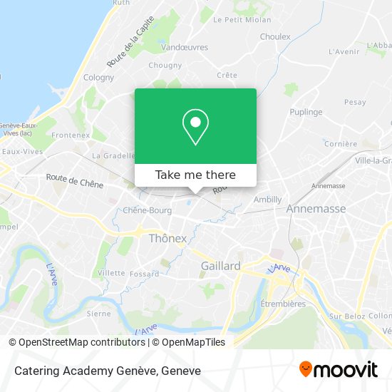 Catering Academy Genève map