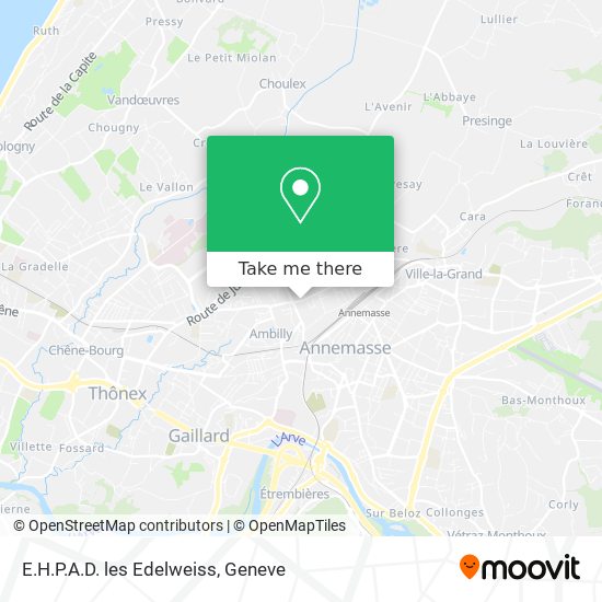 E.H.P.A.D. les Edelweiss map