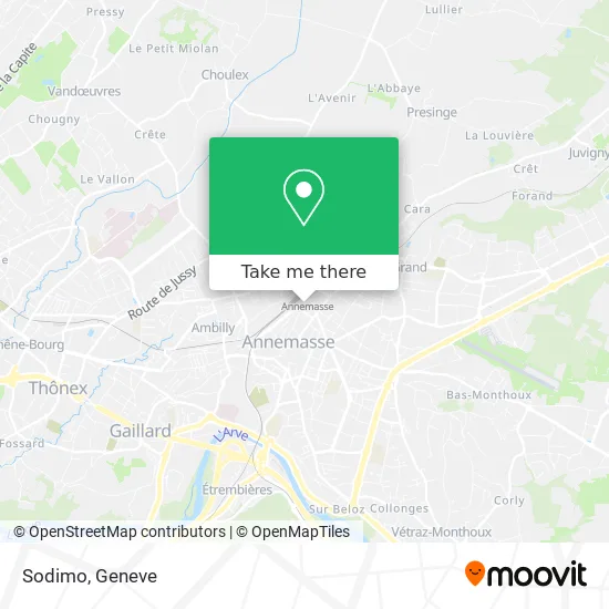 Sodimo map