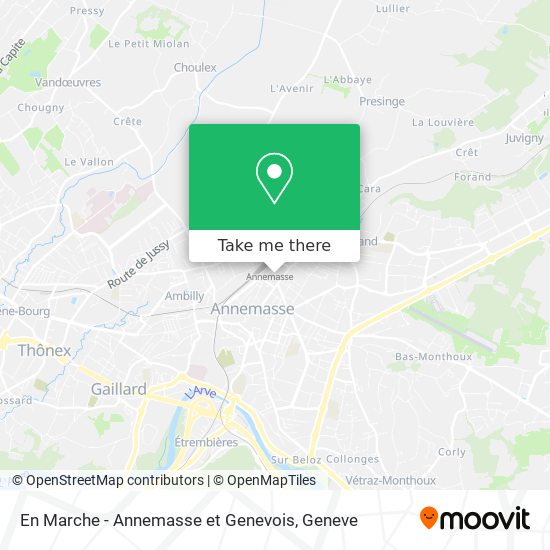 En Marche - Annemasse et Genevois map